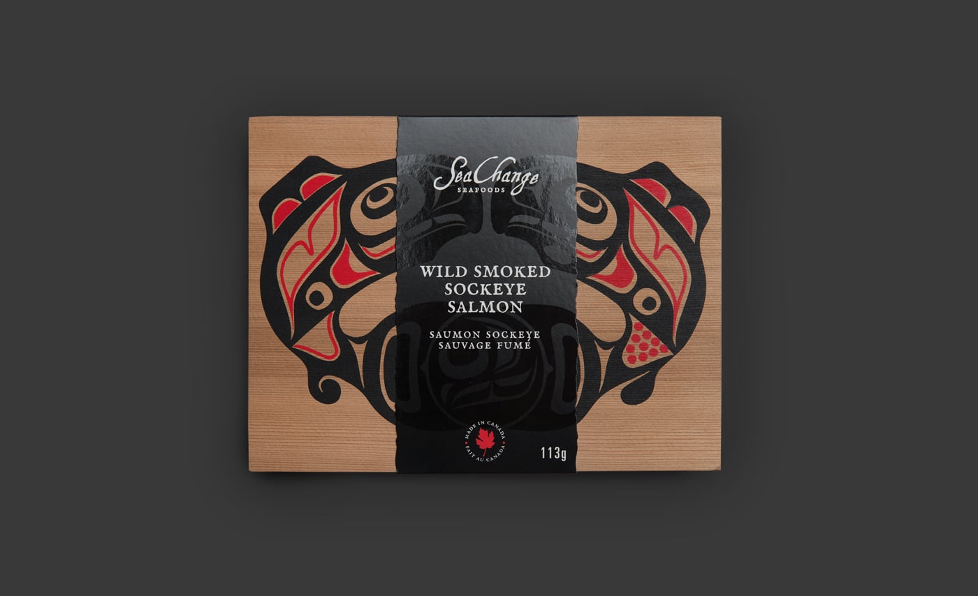 10_seachange_packaging_cedar_box photo of SeaChange Seafoods packaging
