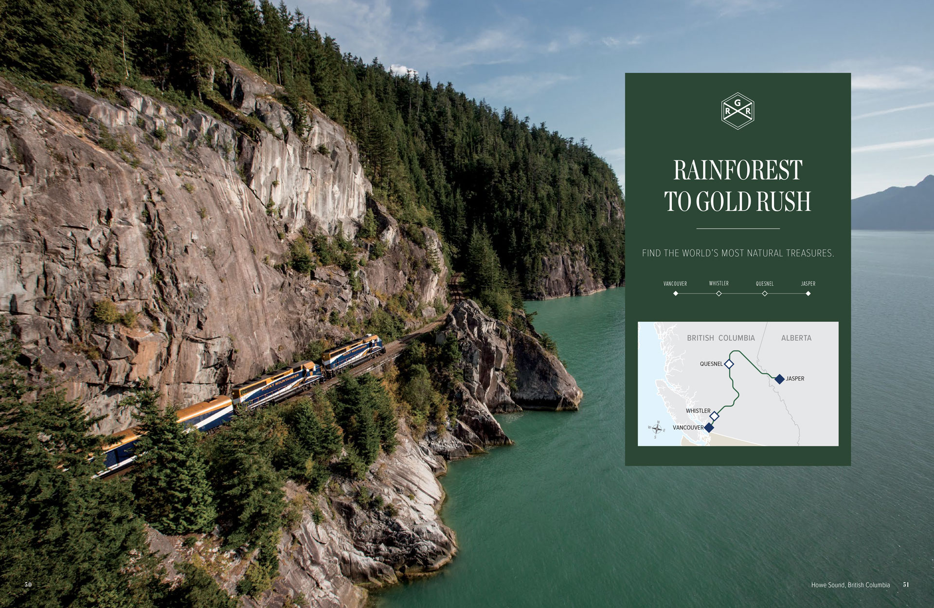 photo of Rocky Mountaineer product catalogue