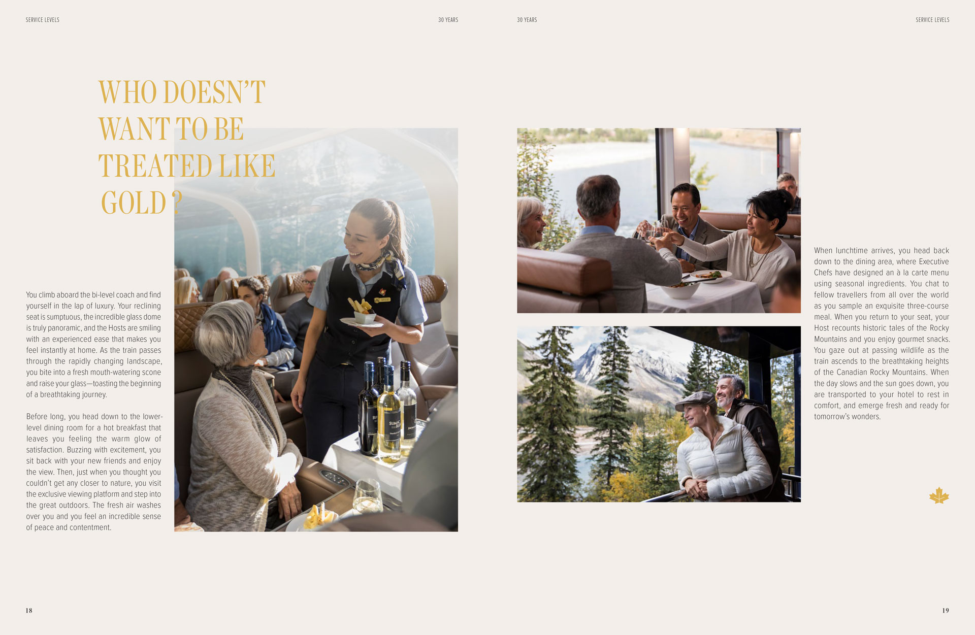 photo of Rocky Mountaineer product catalogue