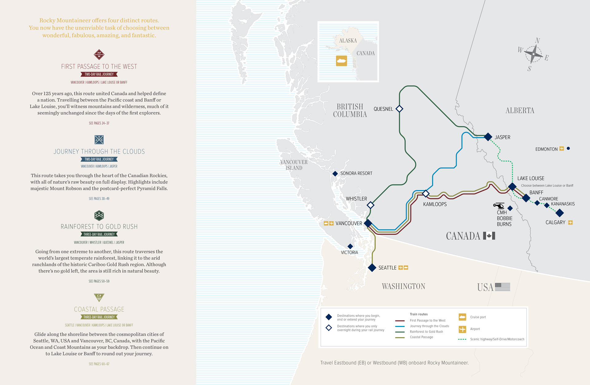 photo of Rocky Mountaineer product catalogue