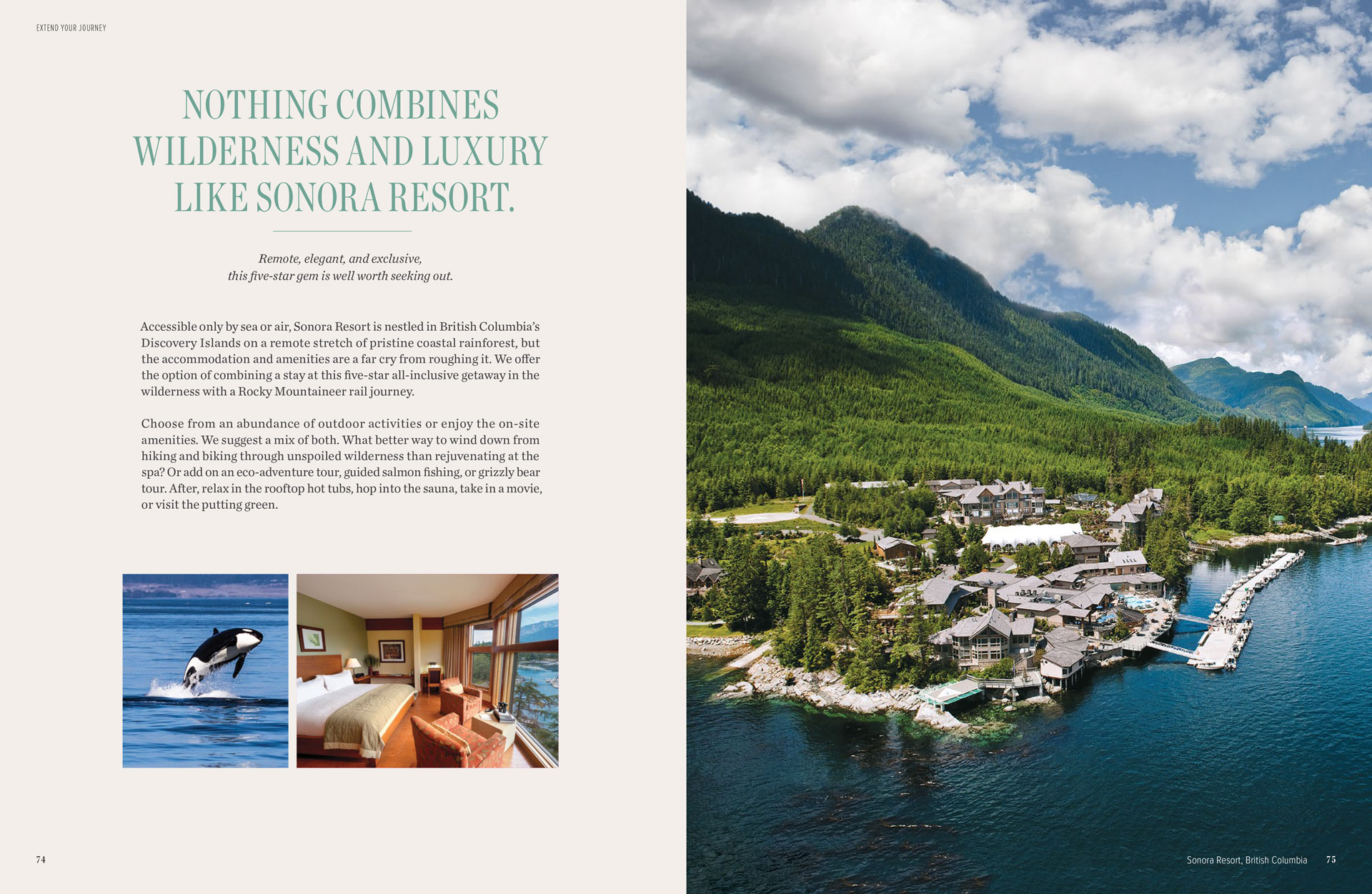 photo of Rocky Mountaineer product catalogue